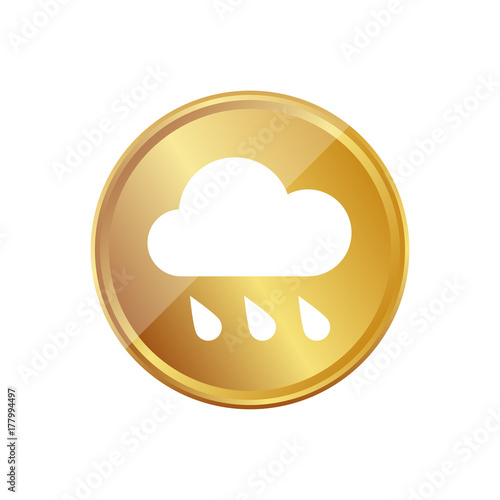 Gold Münze - Regenwolke