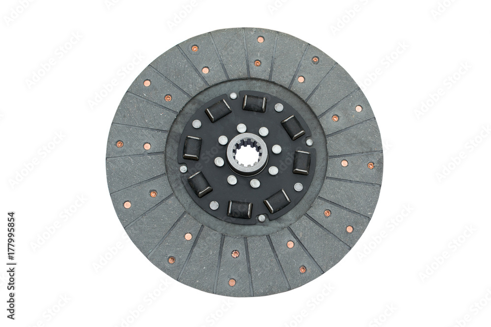 Car clutch plate isolated on a white background. Car clutch plate isolated on a white background.