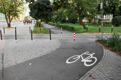 bike paths in the fresh air