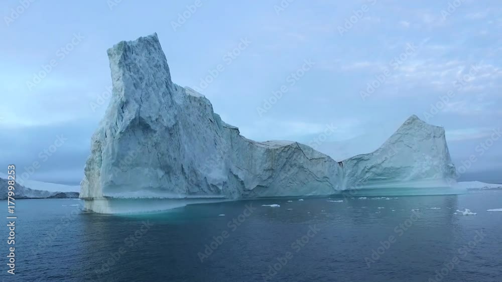 big glacier on Arctic Ocean in Greenland big glacier on Arctic Ocean in Greenland