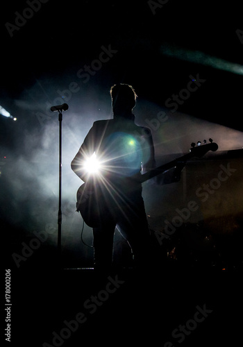 A musical artist hiding in the shadows.
