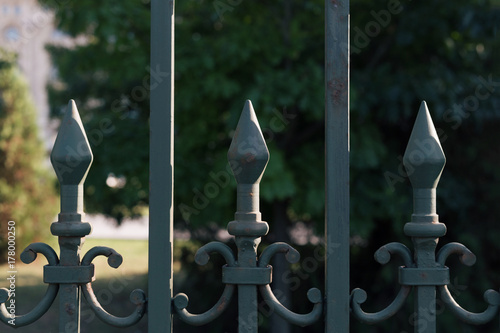 Steel cage fence