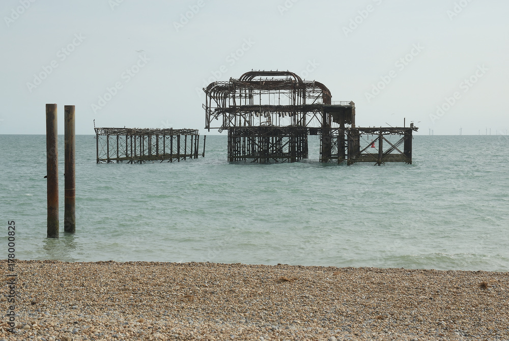 Old Pier in Brighton, Great Britain Old Pier in Brighton, Great Britain