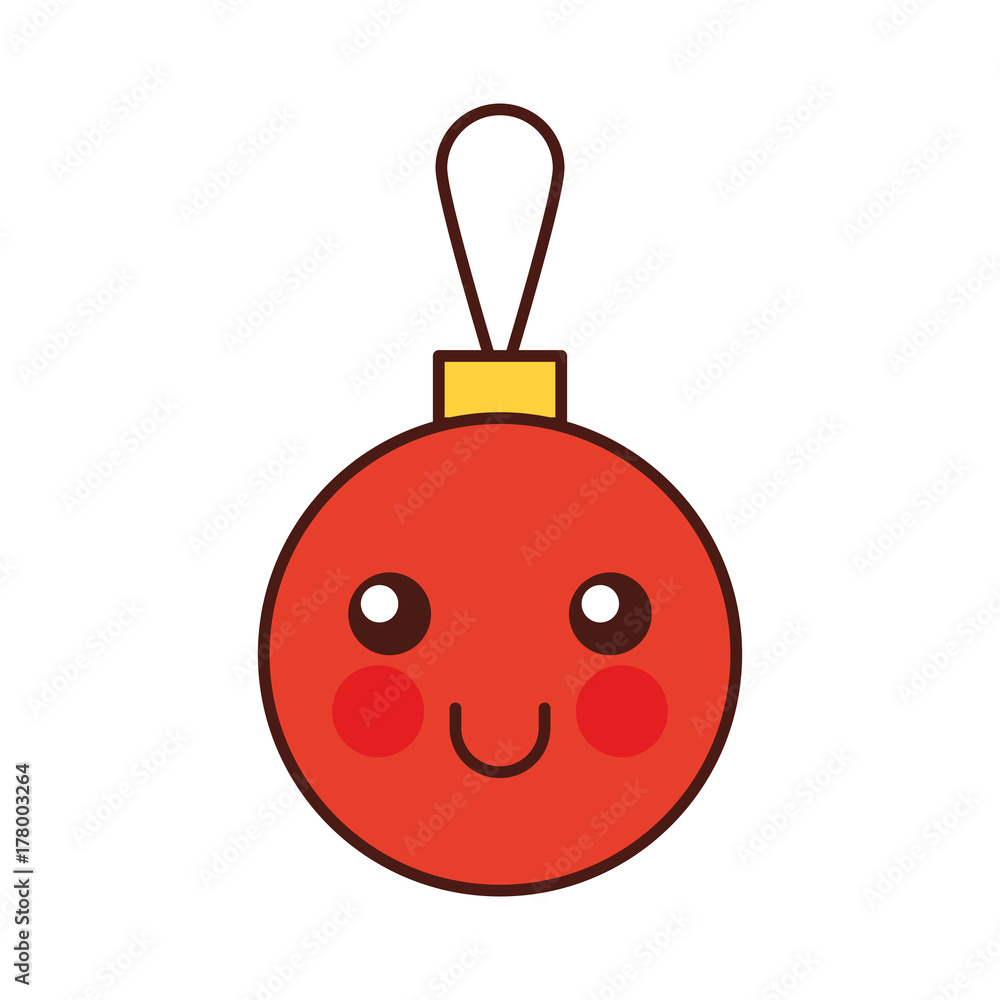 kawaii christmas ball decoration cartoon kawaii christmas ball decoration cartoon