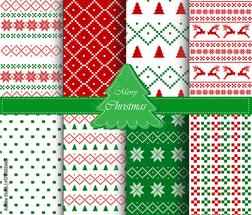 Christmas patterns collection