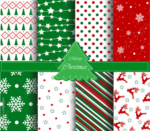 Christmas patterns collection