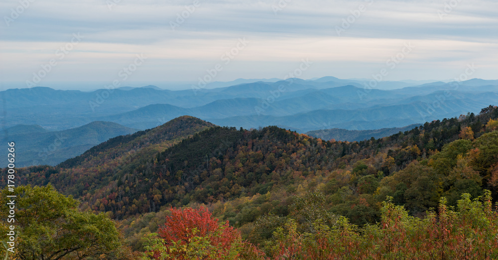 vast view of fall colors in the mountains vast view of fall colors in the mountains