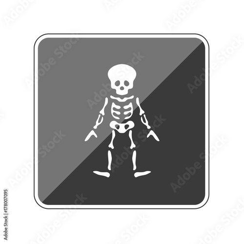 Skelett - Reflektierender App Button
