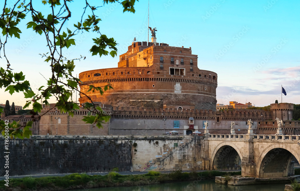 The famous St.Angelo Bridge , Rome, Italy The famous St.Angelo Bridge , Rome, Italy