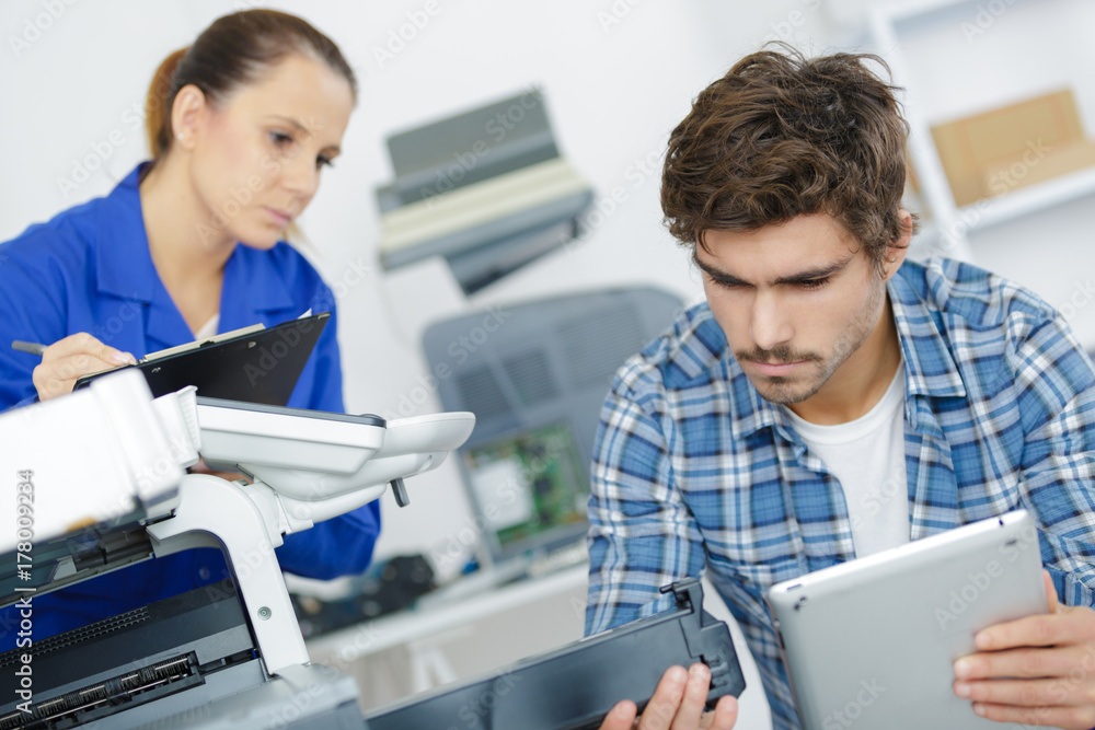 the printer technicians