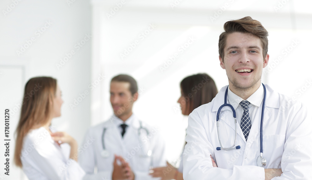 doctor therapist on the background of the office doctor therapist on the background of the office