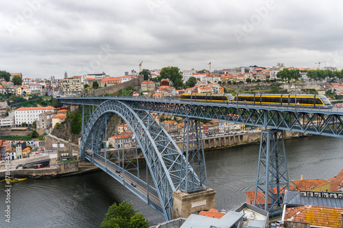 Porto, Portugal - July, 2017. Panoramic aerial view of Dom Luis Bridge in Porto in a beautiful summer day, Portugal © F8  \ Suport Ukraine