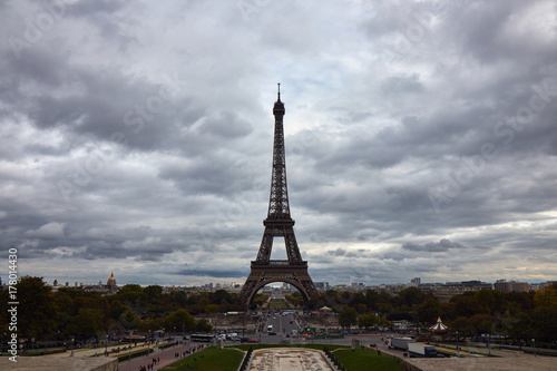 Eiffel tower in october. © Aleksandrs