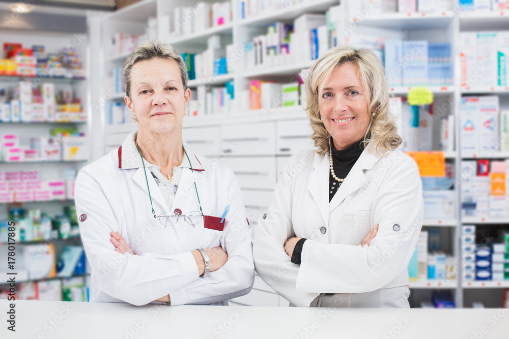 Doctors pharmacists at work Doctors pharmacists at work