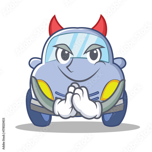 Devil cute car character cartoon