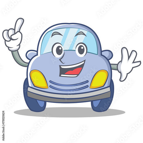 Finger cute car character cartoon