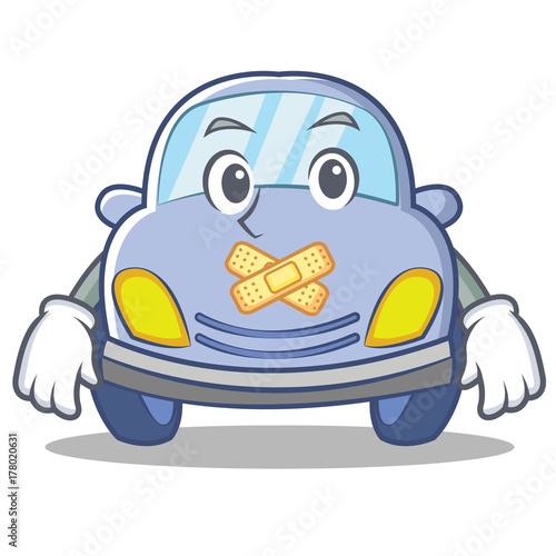 Silent cute car character cartoon
