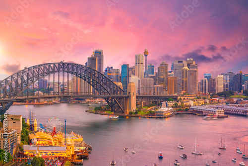 Downtown Sydney skyline