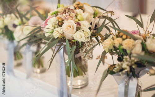 Flowers in bottles, bridal bouquets © x4wiz