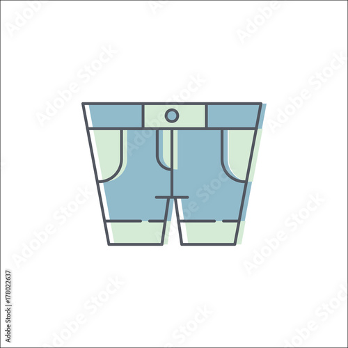 Clothes set ico logo design illustration