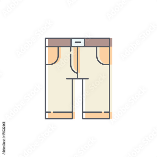 Clothes set ico logo design illustration