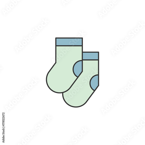 Clothes set ico logo design illustration