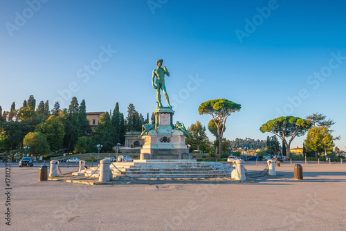 View of Piazzale Michelangelo in Florence photo