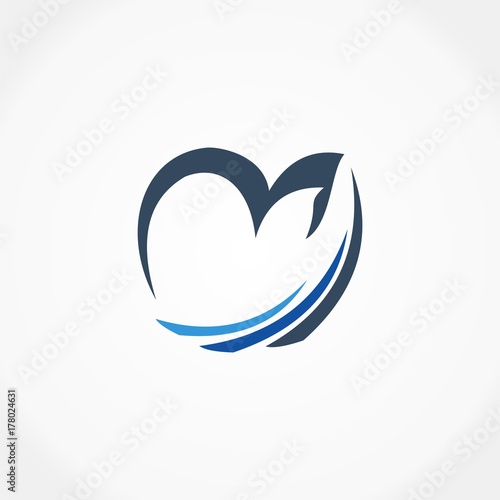 letter M logo business finance
