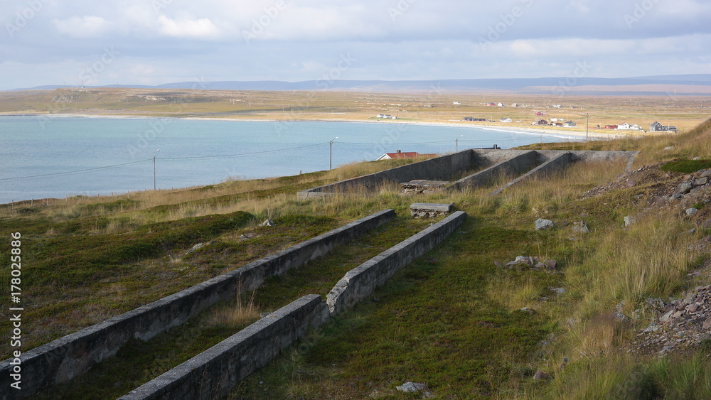 A costal fort, remains of World War II in Ekkeroy island, Norway A costal fort, remains of World War II in Ekkeroy island, Norway