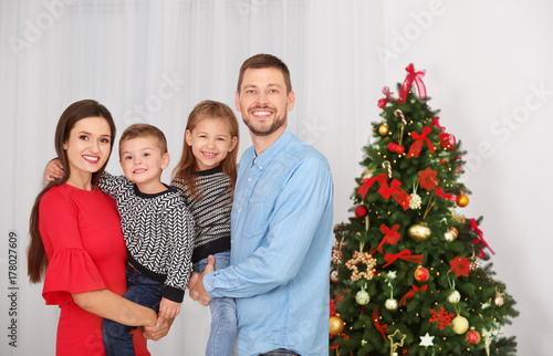 Happy family celebrating Ch...