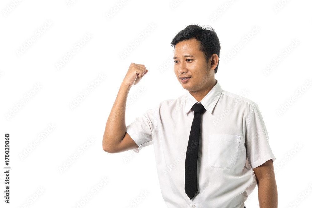 Portrait of a business man. Isolated on white background Portrait of a business man. Isolated on white background