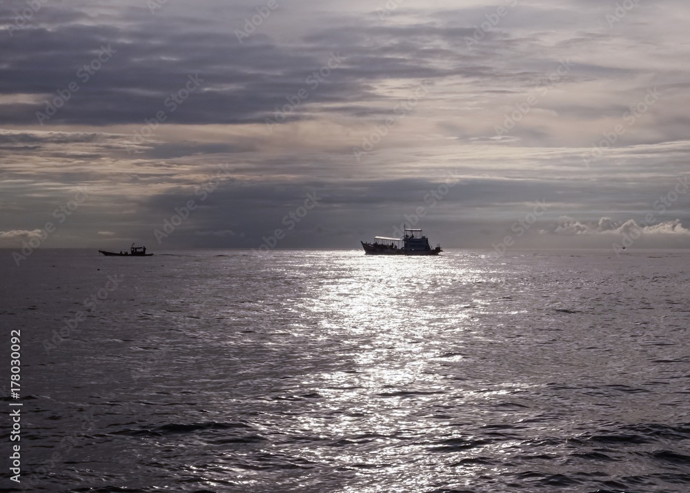 Boat on the sea 