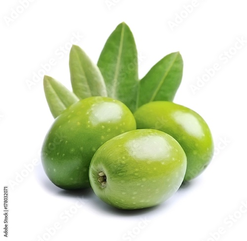 Wallpaper Mural Olive fruit and olive leaves Torontodigital.ca