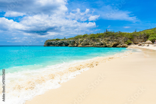 Fototapeta Naklejka Na Ścianę i Meble -  Grote Knip beach, Curacao, Netherlands Antilles - paradise beach on tropical caribbean island