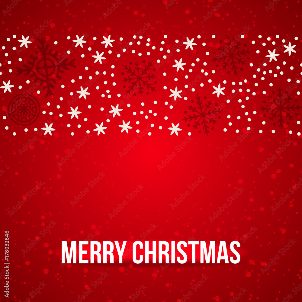 Fototapeta premium Christmas retro greeting card and background