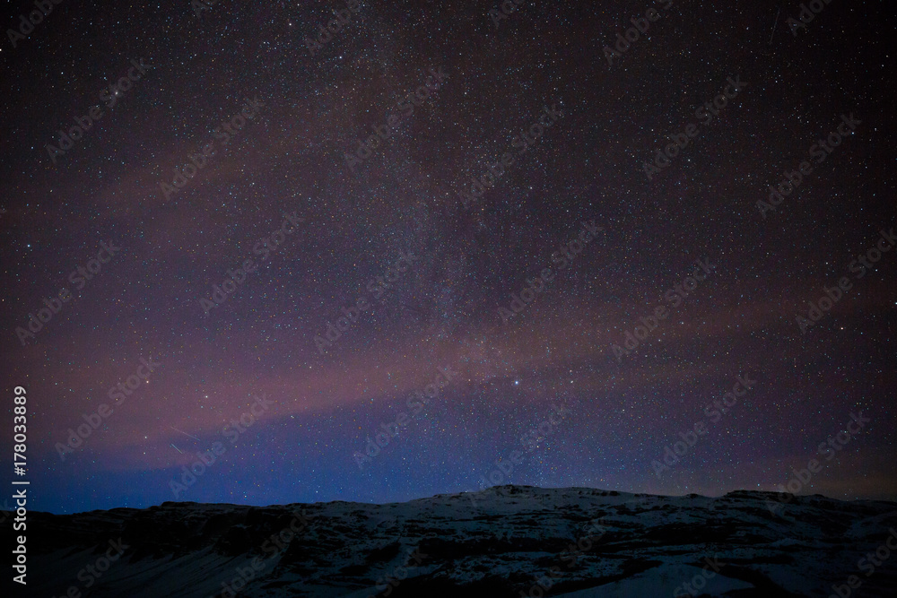 Milchstraße über Island