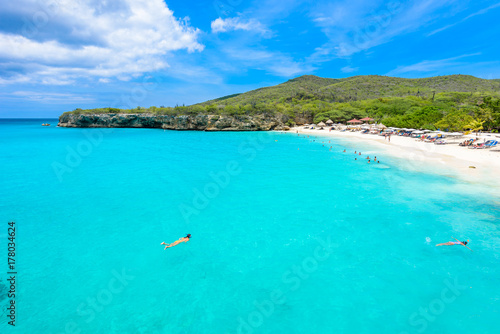 Grote Knip beach, Curacao, Netherlands Antilles - paradise beach on tropical caribbean island photo