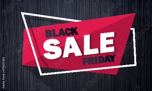 Black Friday sale inscription design template. Black Friday banner. Special offer. Vector illustration EPS10