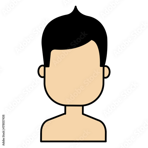 young man shirtless avatar character