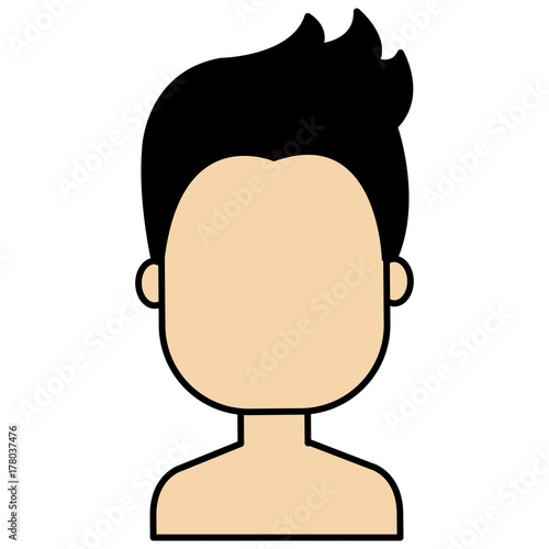 young man shirtless avatar character