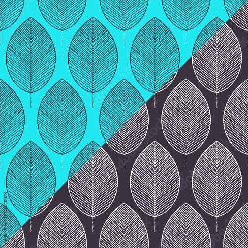 Ethnic floral seamless pattern with mandalas