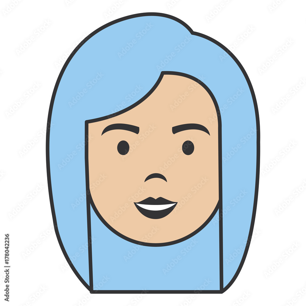 beautiful woman head avatar character beautiful woman head avatar character