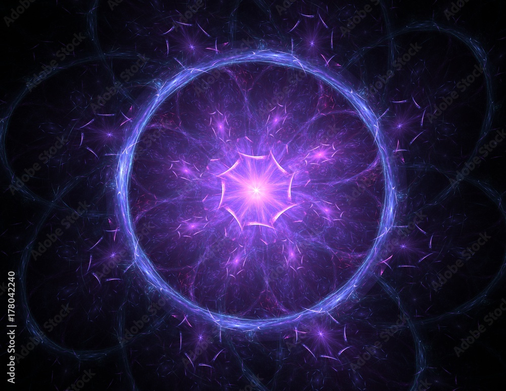 Colorful glowing neuron fractal Colorful glowing neuron fractal