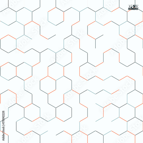 Graphic illustration with geometric pattern. Eps10 Vector illustration.