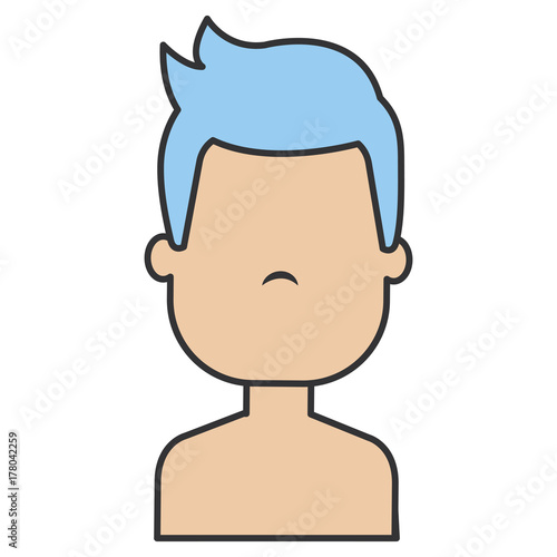 young man shirtless avatar character