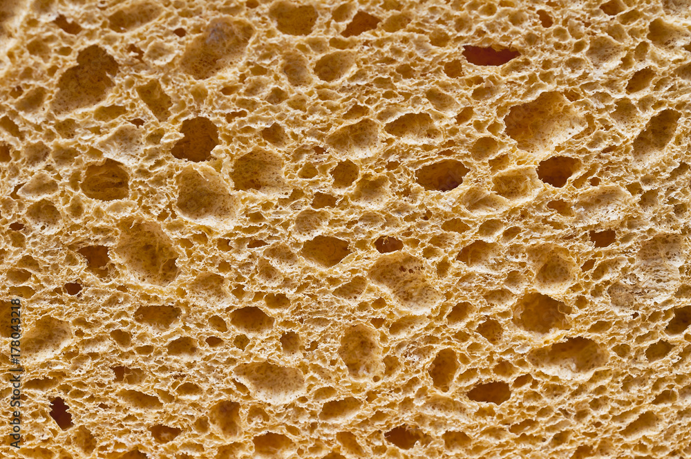 New And Clean Yellow Sponge Textured Background New And Clean Yellow Sponge Textured Background