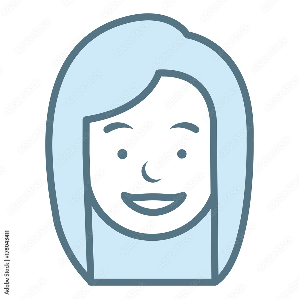 Obraz premium beautiful woman head avatar character