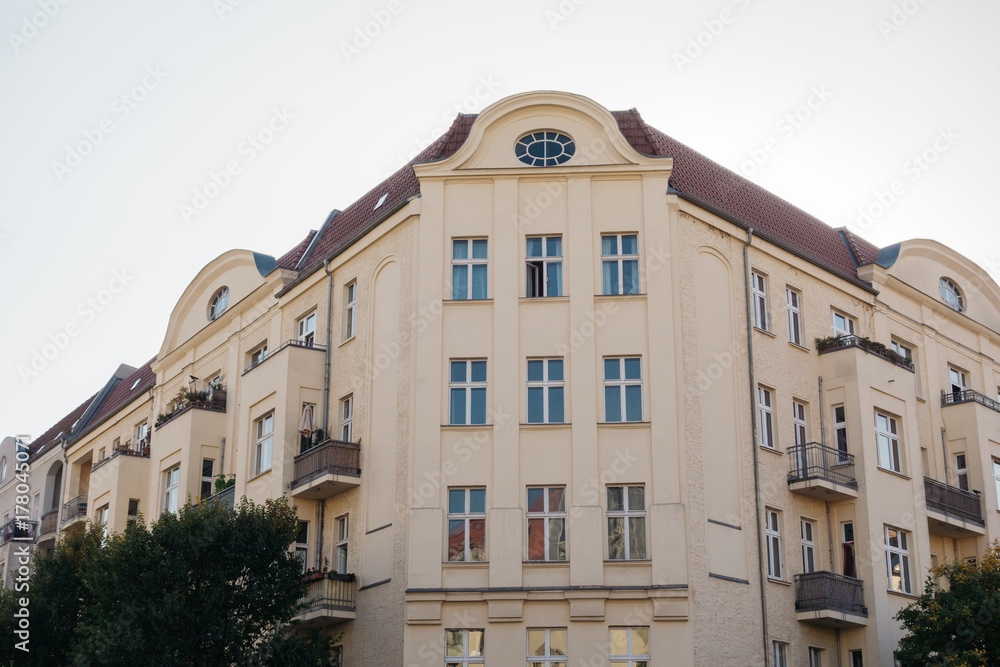 typical corner building in berlin