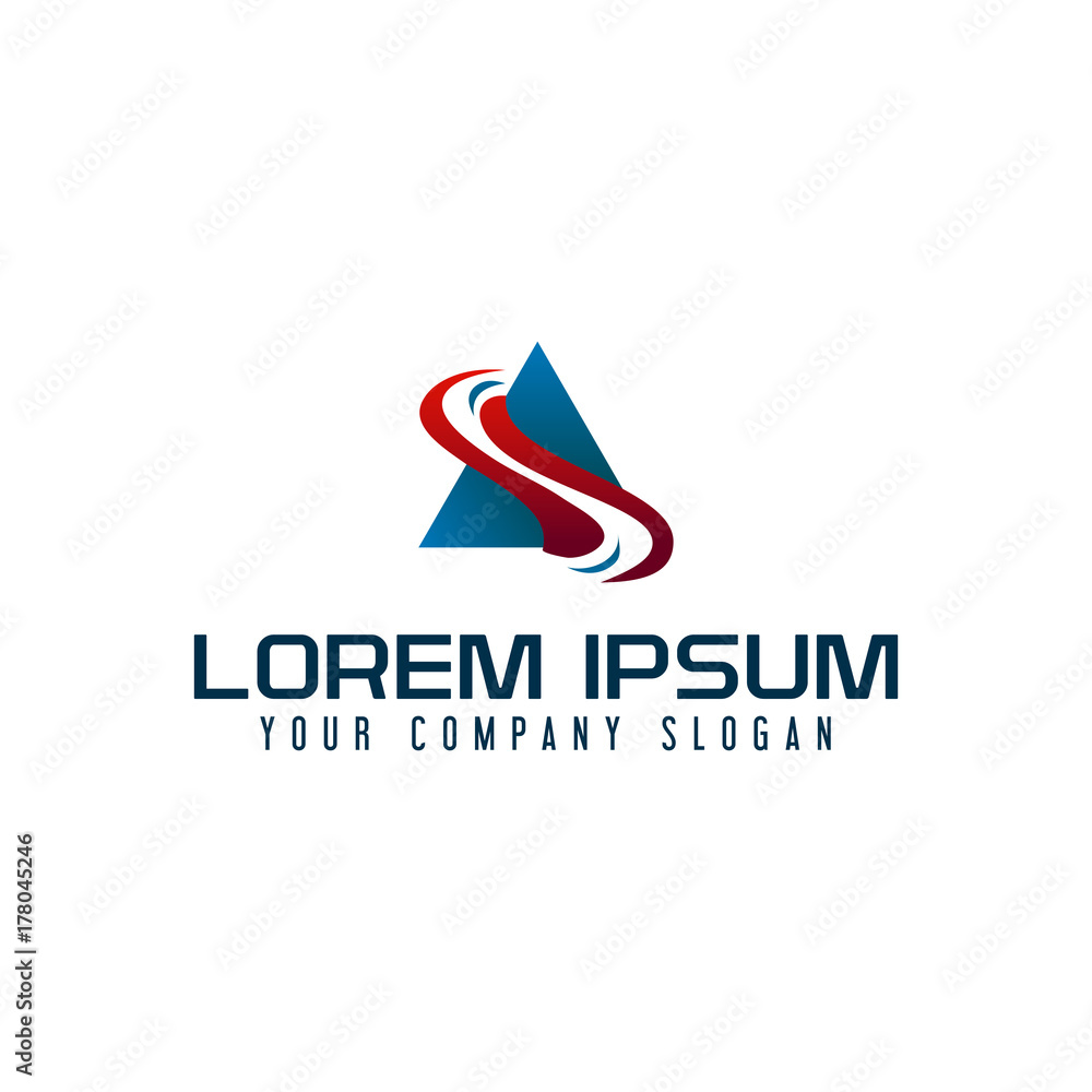 letter A technology communications logo design concept template letter A technology communications logo design concept template