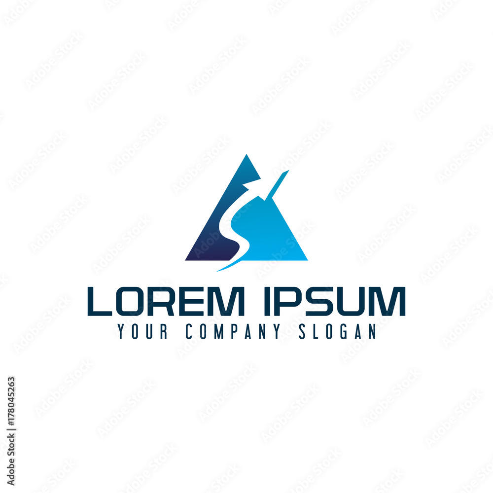 letter A arrow logo. business tech design concept template letter A arrow logo. business tech design concept template